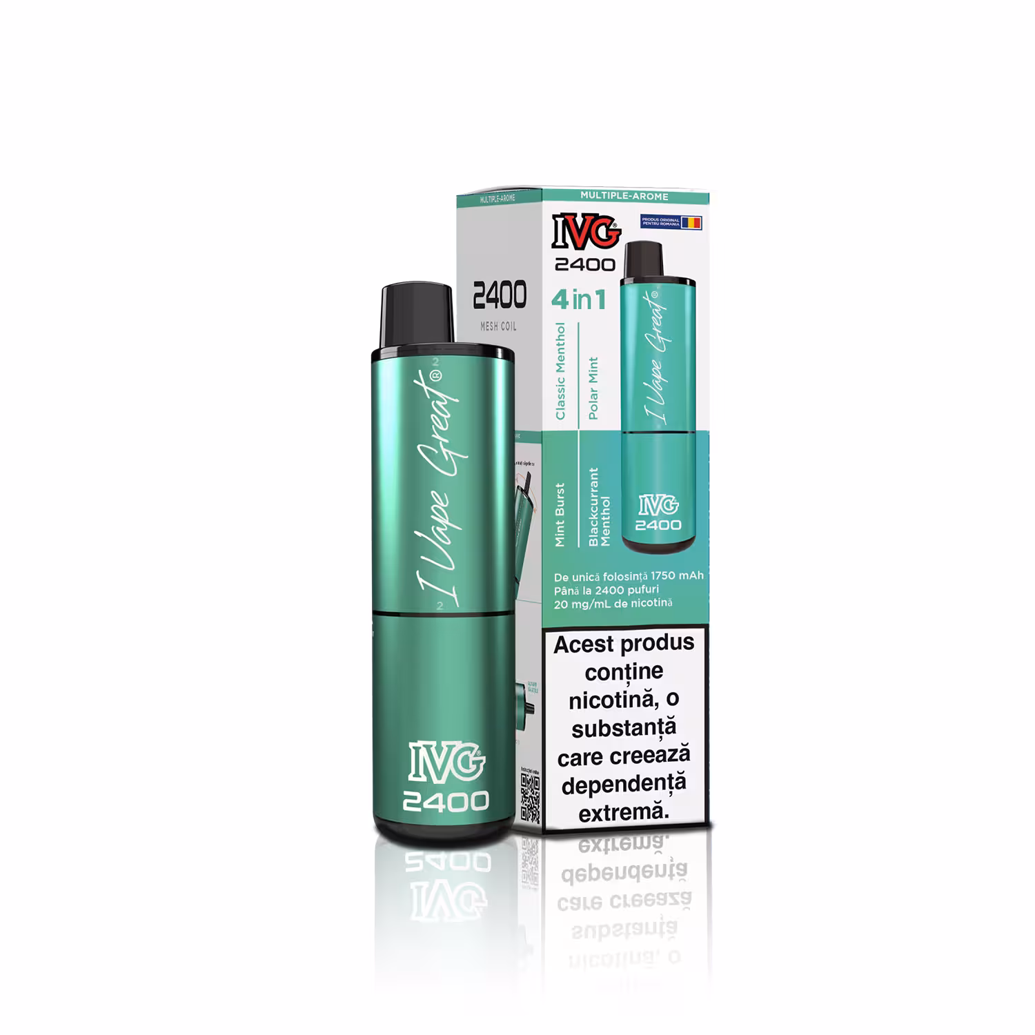 IVG 2400 Ediție 4 în 1 multi aromă menthol edition IVG 2400 Ediție 4 în 1 multi aromă menthol edition