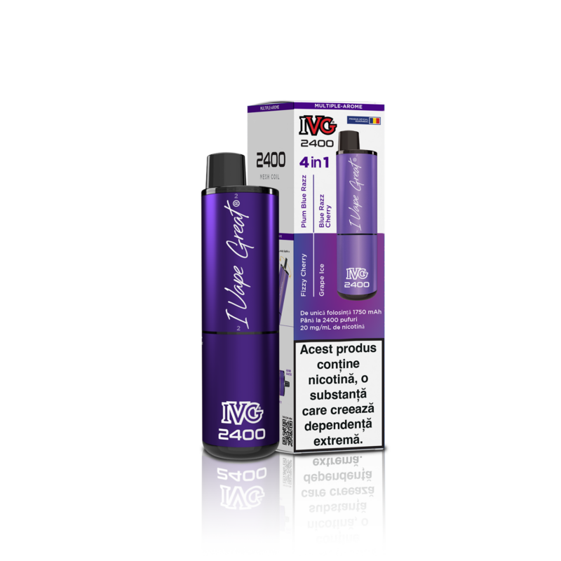 IVG 2400 Ediție 4 în 1 multi aromă purple edition